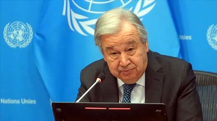 **اردو ترجمہ:** اقوامِ متحدہ کے سربراہ نے مشرقِ وسطیٰ میں امن کے لیے پاکستان کی ثالثی کی کوششوں کو سراہا۔